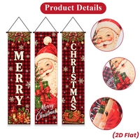 Weihnachtliches Türbanner mit Altem Elch, Dekorative Weihnachts-Türdekoration für Draußen, Frohe Weihnachten Haus- und Gartendekoration, Neujahrsbanner