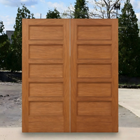 Portes en bois massif de style américain traditionnel pour maisons, chêne, noyer, porte d'entrée principale extérieure double