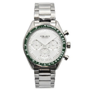 Reloj de pulsera de cuarzo Para hombre, cronógrafo analógico de acero inoxidable, marca superior, al por mayor - Product Image 2
