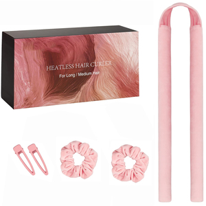 Diadema <span class=keywords><strong>de</strong></span> rizos sin calor <span class=keywords><strong>de</strong></span> <span class=keywords><strong>terciopelo</strong></span> personalizada, accesorios para el cabello, rizador <span class=keywords><strong>de</strong></span> <span class=keywords><strong>pelo</strong></span> sin calor mejorado para cabello largo y mediano - Product Image 1