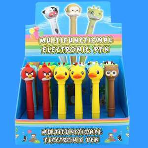 Venta al por mayor niños lindo luz LED dibujos animados brillo bolígrafo - Product Image 3