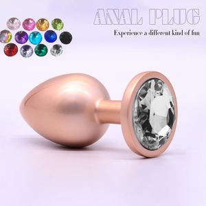 Nuevo y resplandeciente plug anal de metal con forma de corazón para mujer, extensor de plug anal - Product Image 2