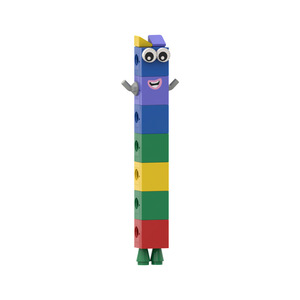 Cross-border Hot-selling Square Digital Building Block Doll 10 Deformable <b>Puzzle</b> Assembled Toys with Card Granules - Product Image 5