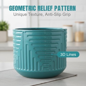 Pots à fleurs géants en céramique, style moderne classique vintage, pour intérieur/extérieur, sol et <span class=keywords><strong>jardin</strong></span>, avec trous <span class=keywords><strong>de</strong></span> drainage, pour la maison - Product Image 4