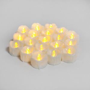 Vela de candelita electrónica <span class=keywords><strong>LED</strong></span> con control remoto, temporizador en forma de lágrima intermitente blanco cálido para fiesta de Halloween, ambiente de plástico - Product Image 3