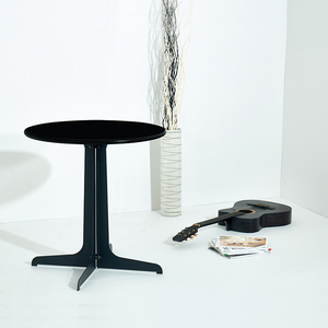 Tavolino Rotondo Moderno in Acciaio al Carbonio per Casa, Ideale per Negozi di Tè al Latte, Terrazze Esterne, Tavolo da Pranzo in Metallo - Product Image 3