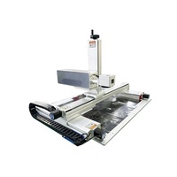 Machine de marquage laser à fibre optique CCD volante, machine de marquage laser automatique avec convoyeur, marqueur laser UV/CO2/fibre 10W