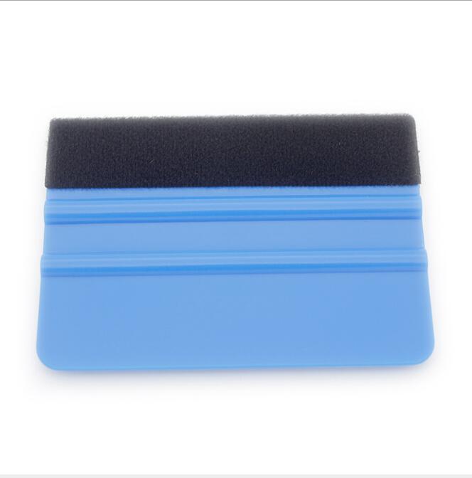 Автомобильная виниловая пленка, наклейка, скребок для окон, тонировка, инструменты, прочный черный виниловый скребок с краями