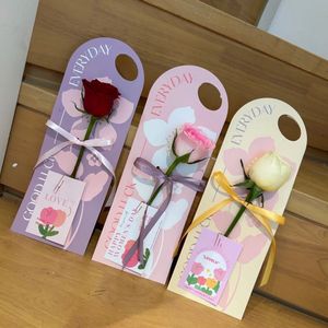 Cesta de <span class=keywords><strong>Arreglos</strong></span> Florales DIY de Alta Gama, Tarjeta de <span class=keywords><strong>Flores</strong></span> 520 para el Día de la Madre, Bolsa de Papel para Café y <span class=keywords><strong>Flores</strong></span>, Empaquetado Fresco - Product Image 4