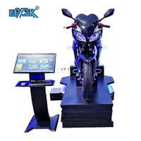 Simulateur de conduite de moto Vr, parc d'attractions multicolore, plateforme électrique dynamique pour parc à thème de vente