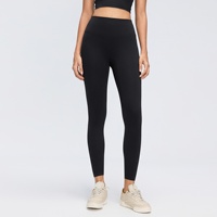 Leggings de yoga taille haute effet fessier galbant, longueur 9/10, sensation seconde peau, coupe ajustée, pour Pilates, entraînement, course et fitness