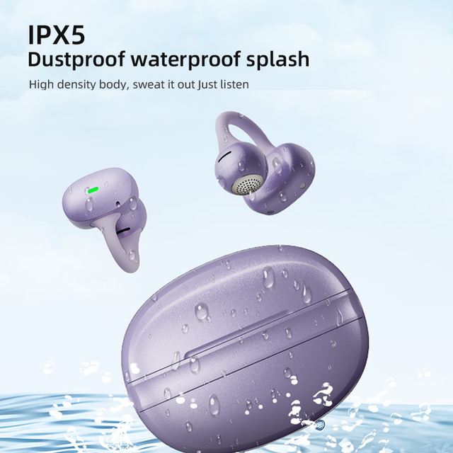2026 High Quality Comfort Open Earhook Tws Sports Headsets Wireless BT5.4 Ear Clip Headphones Earphones