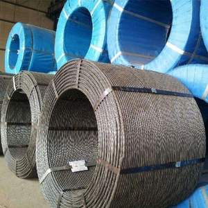 قضبان أسلاك فولاذية عالية الكربون منخفضة الكربون من PC قضبان أسلاك فولاذية خرسانية مضغوطة مسبقًا 1*2 1*3 1*7 1*19 أسلاك فولاذية حبلا - Product Image 6