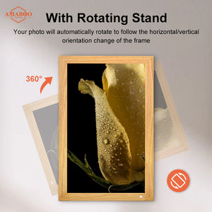 Marco Digital de Fotos y Vídeo NFT de 21.5 Pulgadas Full HD de Madera, con WiFi Inteligente para Exposiciones de <span class=keywords><strong>Arte</strong></span> en Video - Product Image 4
