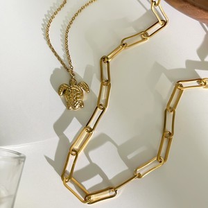 Collana impilabile placcata in oro con ciondolo con ciondolo a forma di tartaruga marina elegante regalo di gioielli a strati - Product Image 4