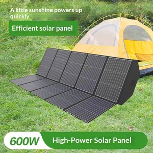 Générateur solaire monocristallin pliable 36V--600W avec charge USB, haute puissance, portable, noir - Product Image 5
