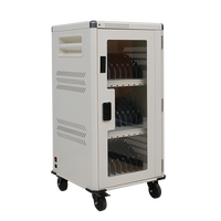 Chariot de charge mobile en métal USB Type-C à 30 baies pour ordinateurs portables de 15,6 pouces et iPad, usage éducatif