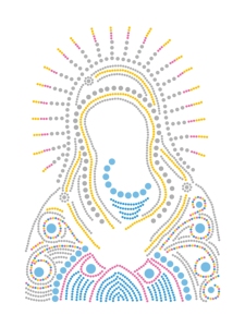 Taladro en forma especial icono religión impreso diamante pintura Virgen María Rhinestone bordado con diamantes mosaico por diamante - Product Image 3