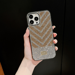 Funda rígida para teléfono móvil <span class=keywords><strong>2</strong></span> en 1, funda con logotipo personalizado, brillante, joyería brillante, Diamante de imitación, brillante, brillante, venta al por mayor - Product Image 2