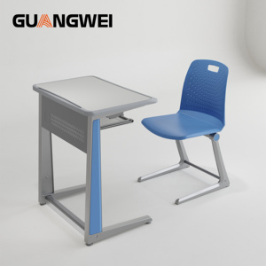 Meubles de classe universitaires durables et écologiques GUANGWEI, bureau et chaise d'étude pour <span class=keywords><strong>étudiant</strong></span>s, <span class=keywords><strong>prix</strong></span> d'usine - Product Image 1