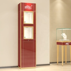 360 स्विस लाइट मिरर स्टोर कैबिनेट फ्रंट डिजाइन वाणिज्यिक सजावटी डिस्प्ले कोने ग्लास की दुकान के लिए गहने प्रदर्शनी - Product Image 5