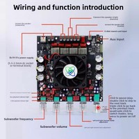 AS21HPA 300W*2+600W TPA3255 pour carte de haut-parleur, amplificateur de son numérique haute puissance 2.1 canaux avec subwoofer