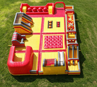 Château gonflable sur le thème personnalisé avec grande toboggan unique, qualité commerciale, pour fêtes d'enfants et intérieur