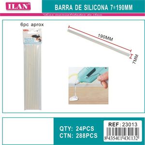 Bastoncino in silicone Ilan 7x190mm per artigianato e progetti fai da te - Product Image 3