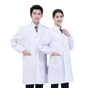 Meilleure vente à manches longues hommes et femmes médecins vêtements de laboratoire usine alimentaire pharmacie vêtements de travail personnalisation médecin infirmière uniforme - Product Image 2