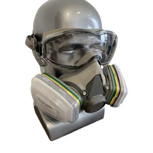 Hochwertige Halbgesichts-Gasmaske mit zwei austauschbaren Filtern, 3D-Staubschutz, zum günstigen Preis - Product Image 3