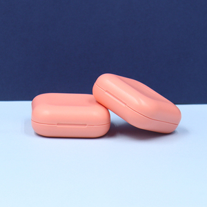 Boîte carrée en gros pour fard à joues <span class=keywords><strong>5G</strong></span>, étui à poudre compacte, boîtier <span class=keywords><strong>orange</strong></span>, personnalisation disponible - Product Image 2