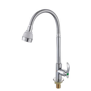 Robinet de cuisine Chenlu à poignée unique, flexible, à montage sur plan, avec cartouche céramique, débit d'eau de 2,0 à 2,9 gal/min - Product Image 3