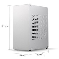Caja de PC MINI para Oficina A07 con Cable de Extensión GPU PCIe 3.0, Caja Horizontal Pequeña Compatible con Fuente de Alimentación Pequeña de 1U