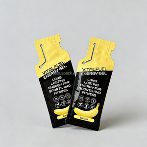 ถุงฟอยล์อลูมิเนียมแบบปิดผนึกสามด้าน MOQ ต่ำ สำหรับบรรจุเจลพลังงาน เครื่องดื่ม น้ำผลไม้ เยลลี่ รูปทรงขวดแบบไดคัท บรรจุภัณฑ์แบบซองสำหรับของเหลว - Product Image 2