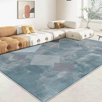 Tapis en polyester résistant aux taches, design géométrique moderne, adapté aux animaux domestiques, décoration intérieure, tapis antidérapant pour usage intérieur