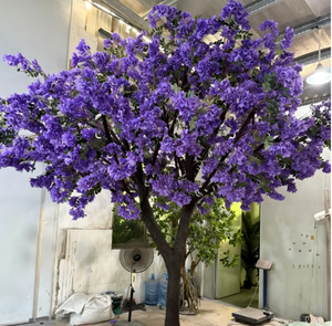 Alberi Artificiali di Jacaranda, Fiori di Ciliegio Viola e Piante Grandi - Product Image 4