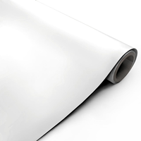 Rouleau de vinyle autocollant PVC blanc brillant, imperméable, écologique, résistant aux UV, épaisseur 0,1 mm, imprimable numériquement, permanent, pour voiture