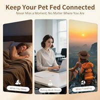 Mangkuk Makanan Anjing Pintar Kapasitas Besar 4L dengan Kamera HD, Pemantauan Jarak Jauh via Aplikasi, WiFi 5G, Mesin Pemberi Makan Otomatis Terjadwal untuk Kucing