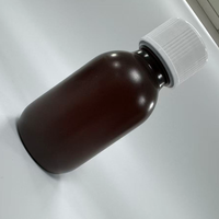 Bouteilles de sirop contre la toux et de médicaments liquides en plastique HDPE couleur chocolat, 1 oz et 2 oz, avec bouchon à vis, personnalisées en usine au Vietnam