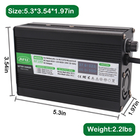 Chargeur de batterie au lithium haute efficacité 16,8 V 5 A avec affichage de charge OLED pour batterie au lithium 4S 14,8 V, chargeur de batterie 12 V