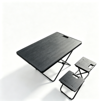 Table et chaise multifonctionnelles pliantes pour coffre de voiture ICAR V23, accessoires de camping en plein air pour coffre arrière