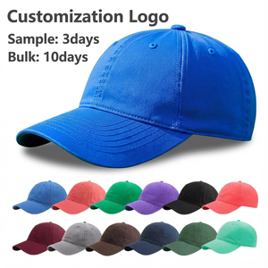 Gorras Dad Hat OEM de 6 Paneles 100% Algodón Sin Estructura Gorras de Béisbol Lisas con Logotipo Personalizado Bordado Lavadas para Deportes al Aire Libre - Product Image 1