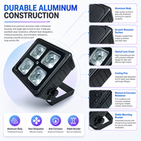 Projecteur LED PAR RGBWA UV à batterie, prix abordable, indice de protection IP65, télécommande, application sans fil pour DJ et spectacles sur scène
