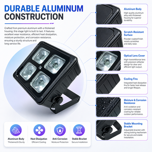Luz LED Par RGBWA UV de Bajo Precio con Batería, Clasificación IP65, Control Remoto Inalámbrico y Aplicación para DJ y Actuaciones en Escenario - Product Image 6