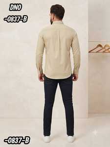 <b>Men's</b> LAFAR 30x30 Plain <b>Party</b> Wear <b>Shirts</b> in Pastel and Neutral Solid Colors Full Sleeve Button Down Formal Fashion - Product Image 4