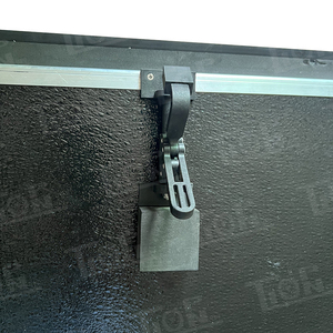 Accesorios todoterreno cubierta de cama de camioneta impermeable con cerradura OEM tipo duro cubierta de Tonneau enrollable de cuatro pliegues para <span class=keywords><strong>Hilux</strong></span> 5.7ft - Product Image 4