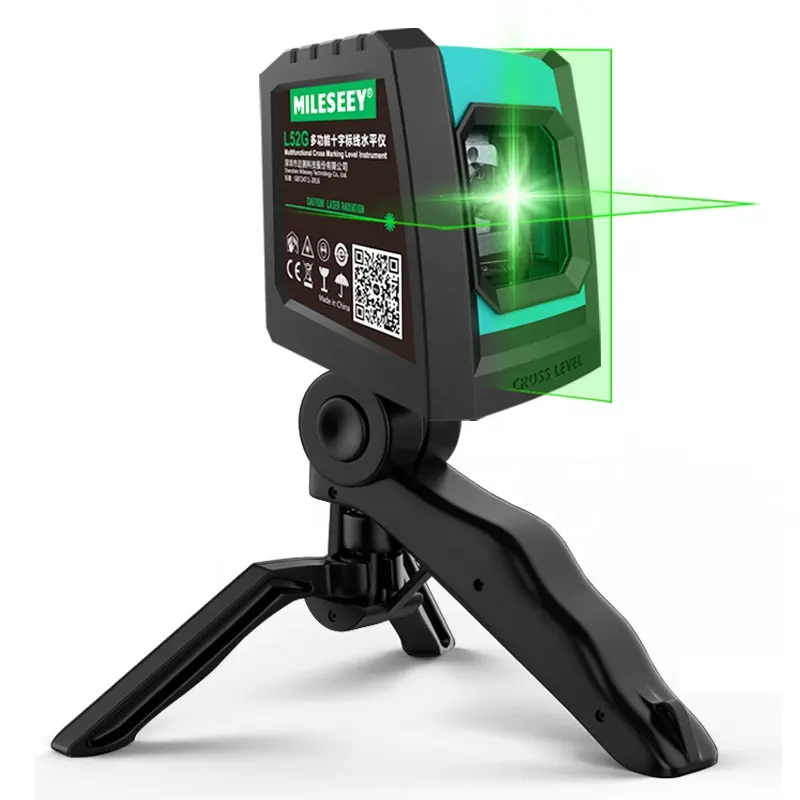 Mileseey L52 Waterproof And Dustproof Strong Magnetic To Wall Usb Charging Green Line Laser Level
