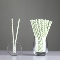 Vente en gros de pailles en papier coloré de haute qualité pailles jetables pailles en papier flexibles pour les affaires de faveur de fête