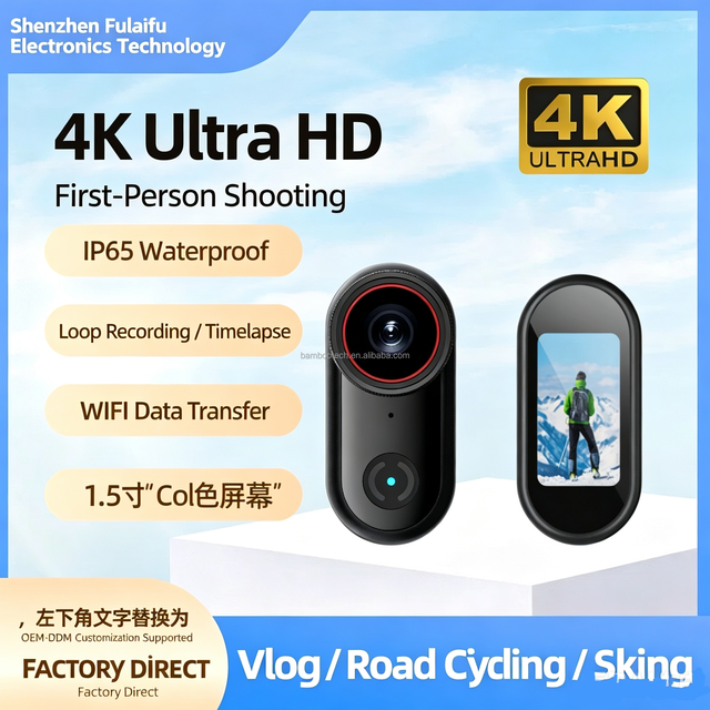 L20 Ultra Wide Action Camera 4K Mini Video Recorder for Outdoors Sports Lifestyle Red Ring Pro Design Portable Action Cam