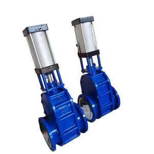 Nhà máy bán hàng trực tiếp của khí nén gốm lót Van cổng đôi cho xả xỉ và xả tro - Product Image 4